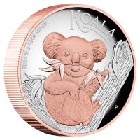 Australien 8 AUD Koala 2026 5 Oz Silber HighRelief Gilded