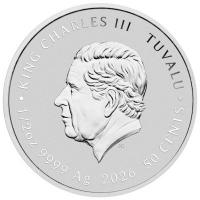 Tuvalu 0,50 TVD Dune(TM) Haus Atreides 2026 1/2 Oz Silber Color Rückseite