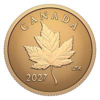 Kanada - 1 CAD Iconic Maple Leaf 2027 - 0,5g Gold Reverse Proof