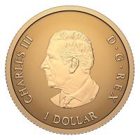 Kanada 1 CAD Iconic Maple Leaf 2027 0,5g Gold Reverse Proof Rückseite