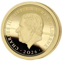 Alderney 5 Pfund 50. Jahrestag der Concorde 2026 0,5g Gold PP Rückseite