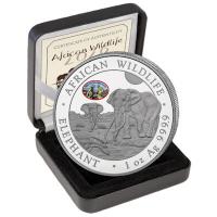 Somalia - African Wildlife Elefant 2026 - 1 Oz Silber Privy ANA Pittsburgh