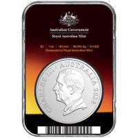 Australien 1 AUD RAM Känguru 60. Jahrestag Australische Dezimalwährung 2026 1 Oz Silber Rückseite