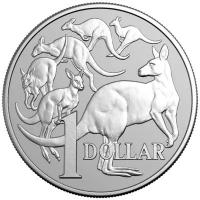 Australien - 1 AUD RAM Känguru 60. Jahrestag Australische Dezimalwährung 2026 - 1 Oz Silber