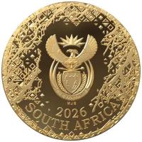 Südafrika 50 Rand The Odyssey of the Sky: Kampfadler (2.) 1/4 Oz Gold PP Rückseite