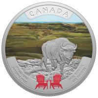 Kanada - 20 CAD Kanadas Nationalparks: Grasslands (3.) 2026 - 1 Oz Silber PP Color