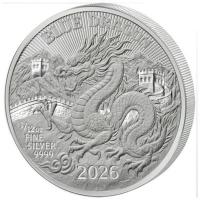 Ruanda - 10 RWF Blue Dragon 2026 - 1/12 Oz Silber Reverse Proof