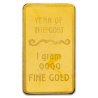 USA Lunar Jahr der Ziege 2027 1g Gold Rückseite