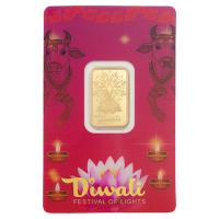 Goldbarren - PAMP Suisse Diwali Lakshmi und die heilige Kuh - 5g Gold