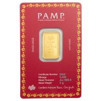 Goldbarren - PAMP Suisse Diwali Lakshmi und die heilige Kuh - 5g Gold