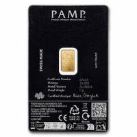 Goldbarren - PAMP Fender(R) 80. Jahrestag - 1g Gold im Blister