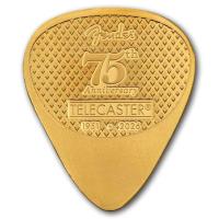 Niue - 20 NZD PAMP Fender(R) Guitar Pick Telecaster(R) 75. Jahrestag 2026 - 5g Gold PP