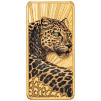 Cook Island - 20 CID Barre de Luxe: Leopard 2026 - 3 Oz Silber PP Color Gilded