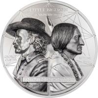 Mongolei - 1.000 Togrog Feinde der Geschichte: Custer gegen Sitting Bull 2026 - 2 Oz Silber PP Color