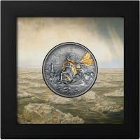 Cook Island - 10 CID Forging of Independence: Überquerung des Delaware 2026 - 2 Oz Silber Antik Finish Gilded