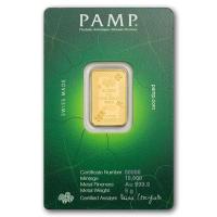 Goldbarren - PAMP Glücksbringer: Vierblättriges Kleeblatt - 5g Gold