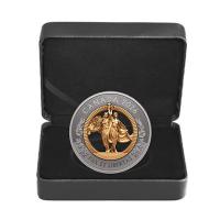 Kanada - 50 CAD Allegories of Peace and Freedom 2026 - Silber Antik Finish Gilded
