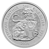 Großbritannien - 5 GBP Tudor Beasts (10.) The Seymour Panther 2026 - 2 Oz Silber
