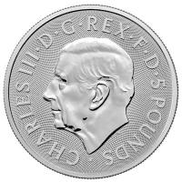Großbritannien 5 GBP Tudor Beasts (10.) The Seymour Panther 2026 2 Oz Silber Rückseite