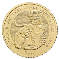 Großbritannien - 25 GBP Tudor Beasts (10.) The Seymour Panther 2026 - 1/4 Oz Gold