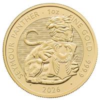 Großbritannien - 100 GBP Tudor Beasts (109.) The Seymour Panther 2026 - 1 Oz Gold