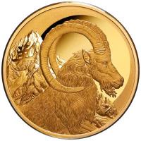 Niue 100 NZD Lunar Serie: Ziege 2027 1 Oz Gold PP