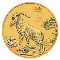 Australien 25 AUD Lunar III Ziege 2027 1/4 Oz Gold
