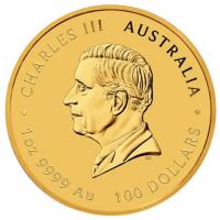 Australien 100 AUD Lunar III Ziege 2027 1 Oz Gold Rückseite