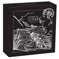 Australien - 0,5 AUD Lunar III Ziege 2027 - 1/2 Oz Silber PP
