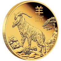 Australien 100 AUD Lunar III Ziege 2027 1 Oz Gold PP