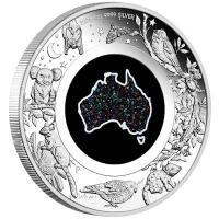 Australien 1 AUD Great Southern Land Nachtaktive Fauna Matrix Opal 2026 1 Oz Silber PP