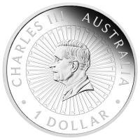 Australien 1 AUD Great Southern Land Nachtaktive Fauna Matrix Opal 2026 1 Oz Silber PP Rückseite