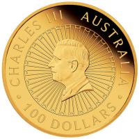 Australien 100 AUD Great Southern Land Chrysopras 2026 1 Oz Gold PP Rückseite