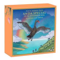 Australien - 1 AUD Schwan Coin Show Special ANDA 2026 - 1 Oz Silber Color