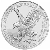 USA 1 USD American Silver Eagle Lords of the Black Flag: Bartholomew Roberts (Black Bart) (2.) 2026 1 Oz Silber Color Rückseite