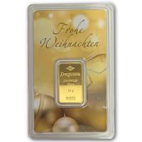 Goldbarren - Degussa Frohe Weihnachten - 10g Gold