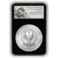 Ruanda 50 RWF Blue Dragon 2026 1 Oz Silber Reverse Proof Rückseite