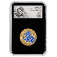 Ruanda - 100 RWF Blue Dragon Porzellan Style 2026 - 1/12 Oz Gold Reverse Proof Color (nur 88 Stück!!!)