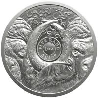 Südafrika 5 Rand Big Five III Büffel 2026 1 Oz Silber Rückseite
