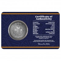 Kamerun 500 Francs Sugar Skulls Rose & Bone 2026 1/4 Oz Silber Blister Rückseite