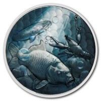 Medaille Czech Mint Fishing 1 Oz Silber