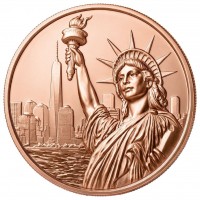 Scottsdale Mint - Statue of Liberty - 1 Oz Kupfer