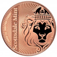 Scottsdale Mint Vortex 1 Oz Kupfer Rückseite