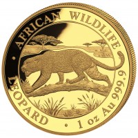 Somalia - 1000 Shillings African Wildlife Leopard 2026 - 1 Oz Gold