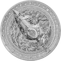 Germania Mint 5 Mark Artefacts: Gungnir 2026 1 Oz Silber BU Rückseite