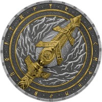 Germania Mint - 10 Mark Artefacts: Gungnir 2026 - 2 Oz Silber Ultra High Relief Gilded