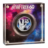 Großbritannien - 0,50 GBP Star Trek(TM) 60. Jahrestag Lebe lang und in Frieden (Live Long and Prosper) 2026 - Silber PP Color