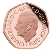 Großbritannien 0,50 GBP Star Trek(TM) 60. Jahrestag Lebe lang und in Frieden (Live Long and Prosper) 2026 Gold PP Rückseite