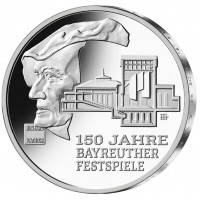Deutschland - 35 EURO 150 Jahre Richard-Wagner-Festspiele Bayreuth 2026 - Silber Spiegelglanz