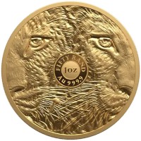 Südafrika 51 Rand Big Five III Leopard Krügerrand Set 2*1 Oz Gold PP Rückseite